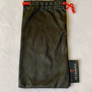 Ryders Black Cloth Eyeglass Case With Drawstring